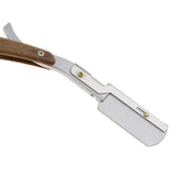 Professional Wooden Handle Folding Straight Razors Cut Throat Hair Shaving Barber Salon Tool - Aladdin Shoppers