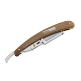 Maxbell Professional Wooden Handle Folding Straight Razors Cut Throat Hair Shaving Barber Salon Tool