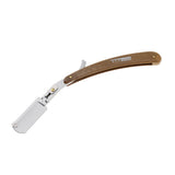 Professional Wooden Handle Folding Straight Razors Cut Throat Hair Shaving Barber Salon Tool - Aladdin Shoppers