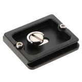 PU-50 Quick Release Plate Metal QR Clamp with 1/4'' Adapter for Manfrotto Arca Swiss Camera Tripod Ball Head - 50*38.5mm - Aladdin Shoppers