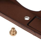 PU Leather Camera Half Case Bag Cover Protector for Fujifilm Fuji X100F Bottom Opening Version Coffee - Aladdin Shoppers
