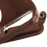 PU Leather Camera Half Case Bag Cover Protector for Fujifilm Fuji X100F Bottom Opening Version Coffee - Aladdin Shoppers