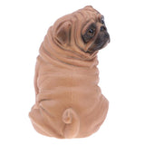 Pug Dog Model Figure Kids Educational Toy Gift Collection Ornament - Yellow Color - Aladdin Shoppers