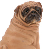 Pug Dog Model Figure Kids Educational Toy Gift Collection Ornament - Yellow Color - Aladdin Shoppers