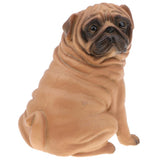 Pug Dog Model Figure Kids Educational Toy Gift Collection Ornament - Yellow Color - Aladdin Shoppers