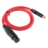 RCA Male to 3 Pin XLR Female Headphone Microphone Audio Connector Cable 1M - Aladdin Shoppers