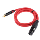 RCA Male to 3 Pin XLR Female Headphone Microphone Audio Connector Cable 1M - Aladdin Shoppers