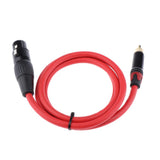 RCA Male to 3 Pin XLR Female Headphone Microphone Audio Connector Cable 1M - Aladdin Shoppers