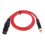 RCA Male to 3 Pin XLR Female Headphone Microphone Audio Connector Cable 1M - Aladdin Shoppers