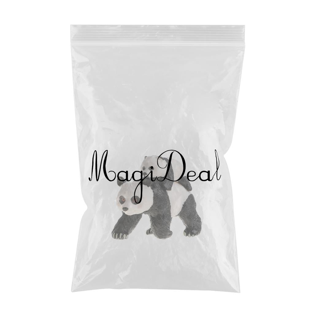 Realistic Animal Model Kids Educational Toy Home Decor - Panda With Cub - Aladdin Shoppers