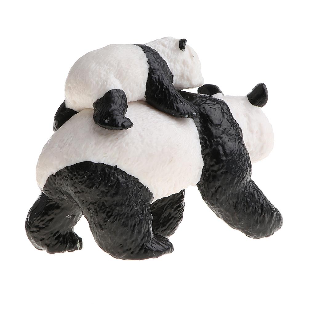 Realistic Animal Model Kids Educational Toy Home Decor - Panda With Cub - Aladdin Shoppers