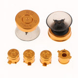 Replacement Gold Action Bullet Buttons & Thumbsticks Analog Stick Mod Kit with Repair Tools For Sony Playstation 4 PS4 - Aladdin Shoppers