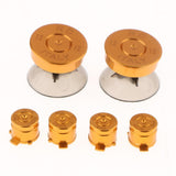 Replacement Gold Action Bullet Buttons & Thumbsticks Analog Stick Mod Kit with Repair Tools For Sony Playstation 4 PS4 - Aladdin Shoppers