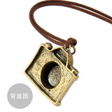 Retro Mens Womens Charm Camera Pendant Long Velvet Cord Necklace Jewelry - Aladdin Shoppers