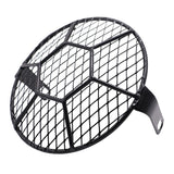 Retro Motorcycle Front Headlight Head Light Shield Grill Mesh Grille Net Cover Guard Protector for Honda CG125 - Aladdin Shoppers