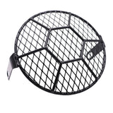 Retro Motorcycle Front Headlight Head Light Shield Grill Mesh Grille Net Cover Guard Protector for Honda CG125 - Aladdin Shoppers