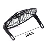 Retro Motorcycle Front Headlight Head Light Shield Grill Mesh Grille Net Cover Guard Protector for Honda CG125 - Aladdin Shoppers