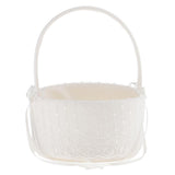 Romantic Crystal Bowknot Satin Lace Floral Wedding Ceremony Banquet Party Flower Girl Basket Bridesmaid Petals Basket - Aladdin Shoppers
