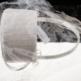 Romantic Crystal Bowknot Satin Lace Floral Wedding Ceremony Banquet Party Flower Girl Basket Bridesmaid Petals Basket - Aladdin Shoppers