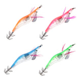 Saltwater Squid Jigs Hook Luminous Artificial Shrimp Fishing Lure Hard Bait for Sleeve-fish/Squid/Octopus/Cuttlefish - Aladdin Shoppers