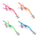 Saltwater Squid Jigs Hook Luminous Artificial Shrimp Fishing Lure Hard Bait for Sleeve-fish/Squid/Octopus/Cuttlefish - Aladdin Shoppers