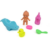 Set of Toddler Baby Adult Role Pretend Play Game Doll Bath in Bathtub Developmental Preschool Water Toy w/ Doll Gift Red - Aladdin Shoppers