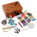 Sewing Kit With Wood Box Sewing Accessories for Beginners Talior DIY Crafts - Aladdin Shoppers