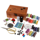 Sewing Kit With Wood Box Sewing Accessories for Beginners Talior DIY Crafts - Aladdin Shoppers