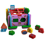 Shape Sorter Toy with 10 Holes Wooden Toys Geometric Puzzle Pieces Matching and Sorting for Toddlers - Learning and Educational Toys for - Aladdin Shoppers