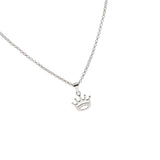 Silver Elegant Princess Crown Necklace Women Tiara Charming Pendant Necklaces - Aladdin Shoppers