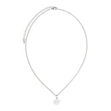 Silver Elegant Princess Crown Necklace Women Tiara Charming Pendant Necklaces - Aladdin Shoppers