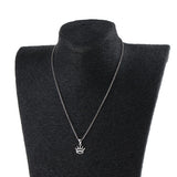 Silver Elegant Princess Crown Necklace Women Tiara Charming Pendant Necklaces - Aladdin Shoppers