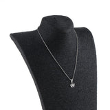 Silver Elegant Princess Crown Necklace Women Tiara Charming Pendant Necklaces - Aladdin Shoppers