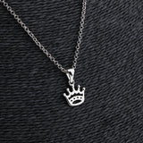 Silver Elegant Princess Crown Necklace Women Tiara Charming Pendant Necklaces - Aladdin Shoppers