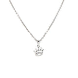 Silver Elegant Princess Crown Necklace Women Tiara Charming Pendant Necklaces - Aladdin Shoppers