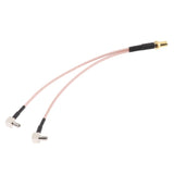 SMA Female To TS9 Splitter Combiner RG316 Y Type Coaxial Extension Cable - Aladdin Shoppers