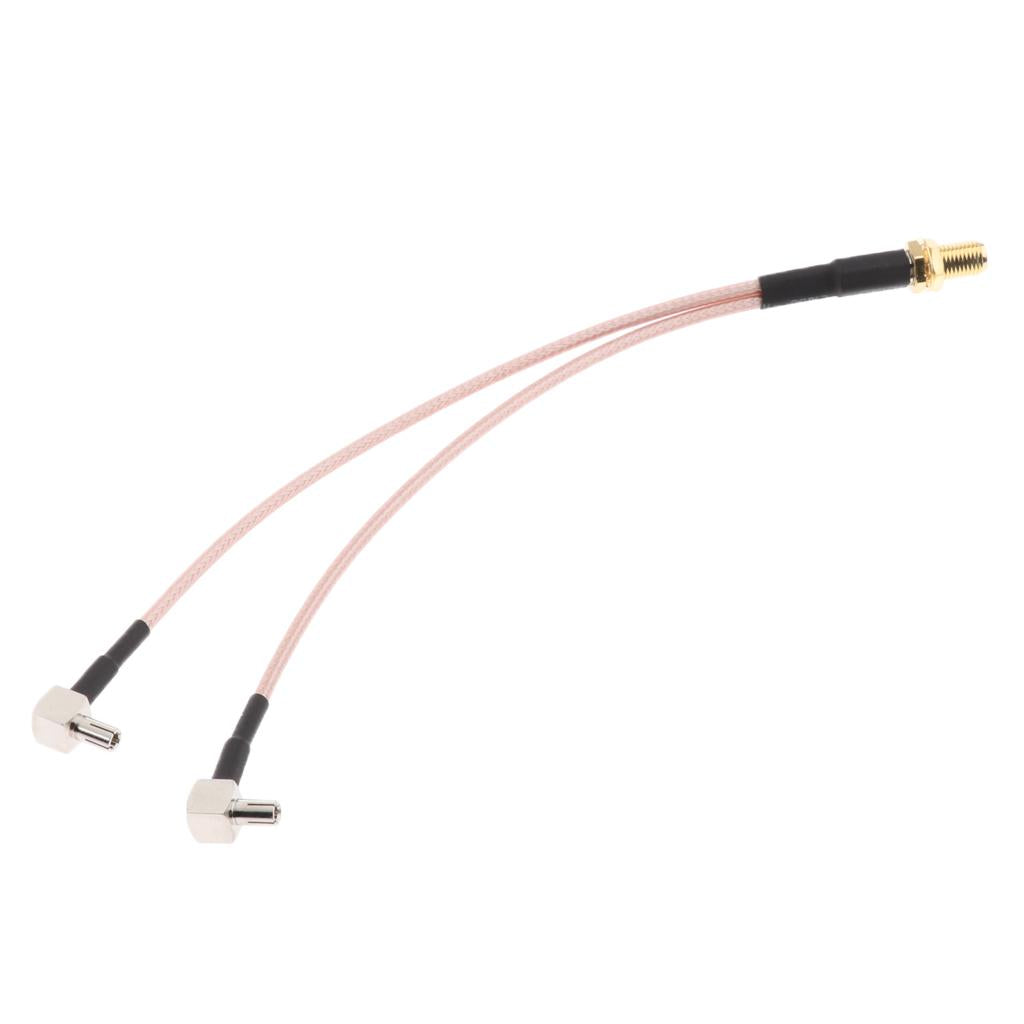 SMA Female To TS9 Splitter Combiner RG316 Y Type Coaxial Extension Cable - Aladdin Shoppers