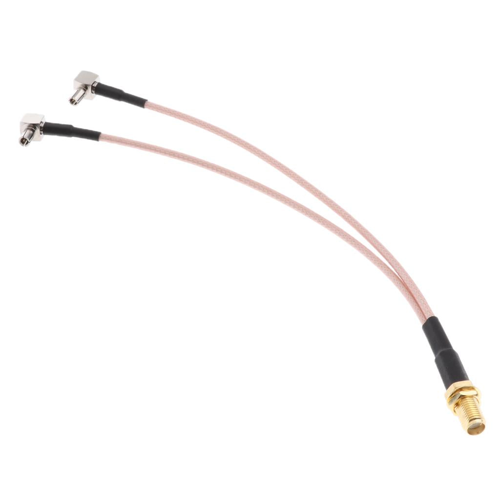 SMA Female To TS9 Splitter Combiner RG316 Y Type Coaxial Extension Cable - Aladdin Shoppers