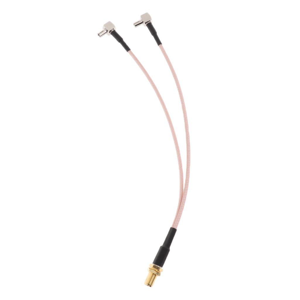 SMA Female To TS9 Splitter Combiner RG316 Y Type Coaxial Extension Cable - Aladdin Shoppers