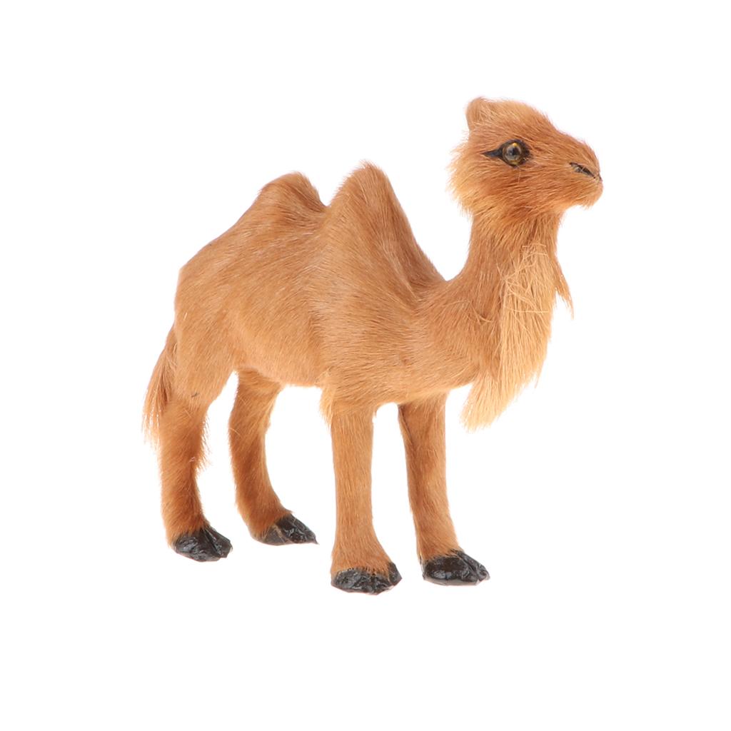 Small Cute Bactrian Camel Simulation Model Wild Animals Action Figure Toy for Kids, Home Decor - Aladdin Shoppers