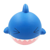 Small Shark Squishy,Kawaii Mini Soft Squeeze Toy,Hand Toy for Kids Gift,Stress Relief,Decoration,Safe Elastic Environmentally Material PU (Blue) - Aladdin Shoppers