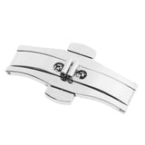 Stainless Steel Butterfly Deployment Buckle Wristwatch Straps Clasps 21x6mm - Aladdin Shoppers