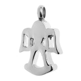 Stainless Steel Crystal Angel Shape Pet Ash Urn Pendant Memorial Cremation - Aladdin Shoppers
