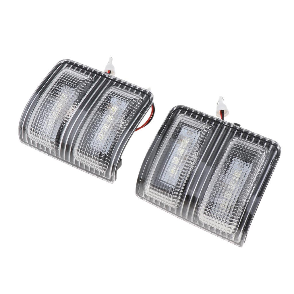 Switchback LED Side Mirror Marker Lamps Smoked Lens White LED Parking Light Amber LED Turn Signal Light for Ford F150 F250 F350 F450 - Aladdin Shoppers
