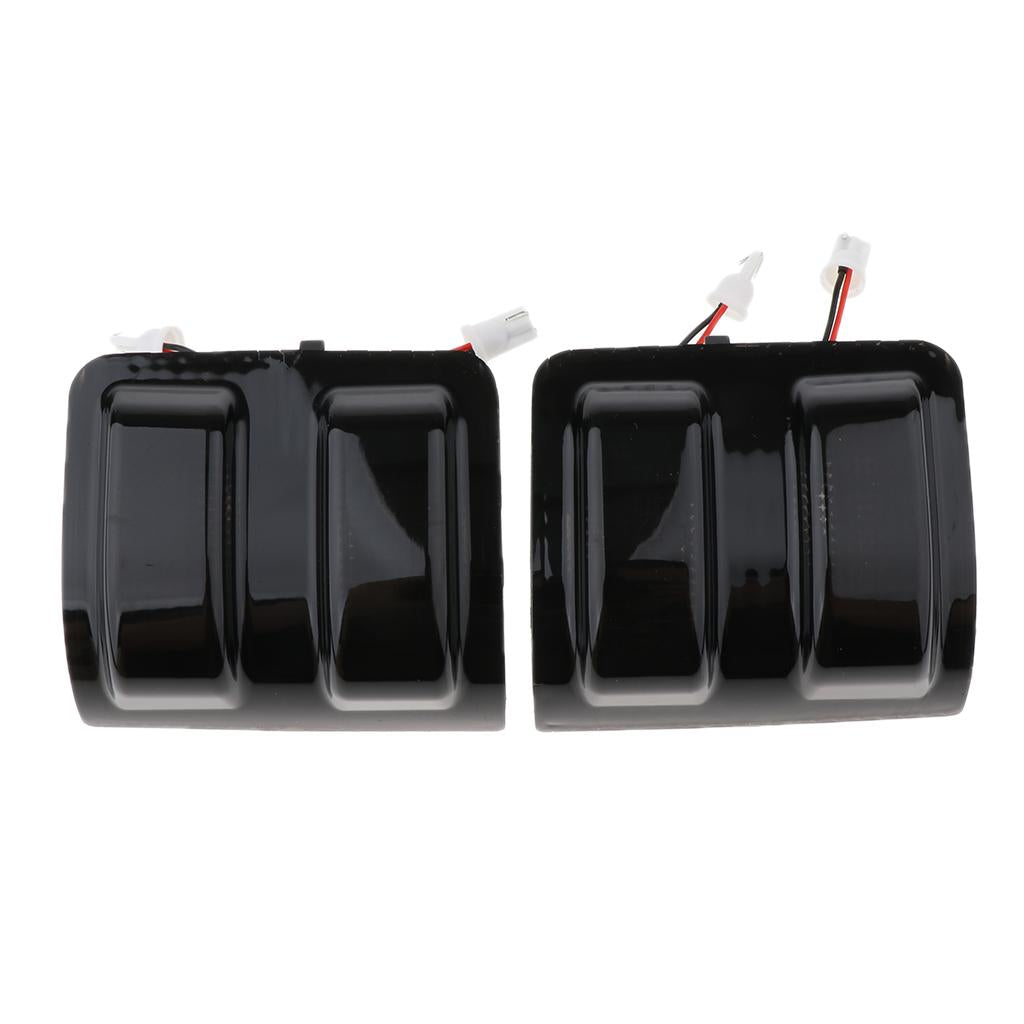 Switchback LED Side Mirror Marker Lamps Smoked Lens Yellow LED Parking Light Amber LED Turn Signal Light for Ford F150 F250 F350 F450 - Aladdin Shoppers