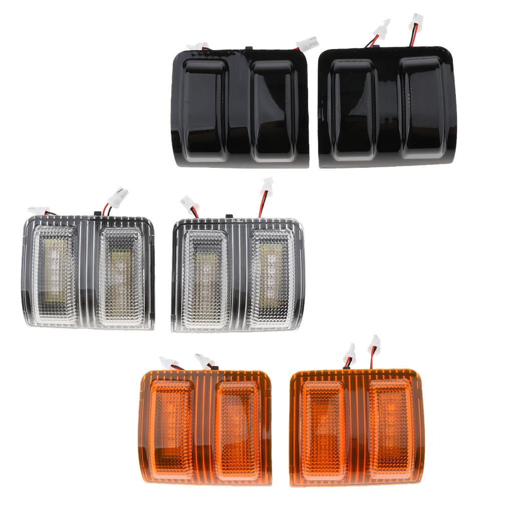 Switchback LED Side Mirror Marker Lamps Smoked Lens Yellow LED Parking Light Amber LED Turn Signal Light for Ford F150 F250 F350 F450 - Aladdin Shoppers