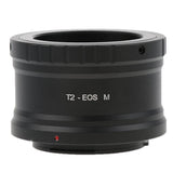 T2 T-2 Telephoto Lens to EFM Mount Camera Adapter for Canon EF-M Mirrorless Cameras - Black - Aladdin Shoppers