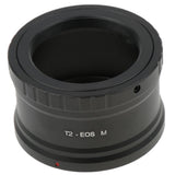 T2 T-2 Telephoto Lens to EFM Mount Camera Adapter for Canon EF-M Mirrorless Cameras - Black - Aladdin Shoppers