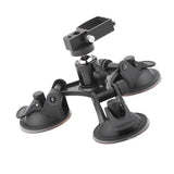 Triple Car Glass Window Suction Cup Base Mount w/ 360 Free Rotating Ball Head Mount & Screw Mount Adapter for DJI OSMO Pocket - Aladdin Shoppers