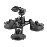 Triple Car Glass Window Suction Cup Base Mount w/ 360 Free Rotating Ball Head Mount & Screw Mount Adapter for DJI OSMO Pocket - Aladdin Shoppers